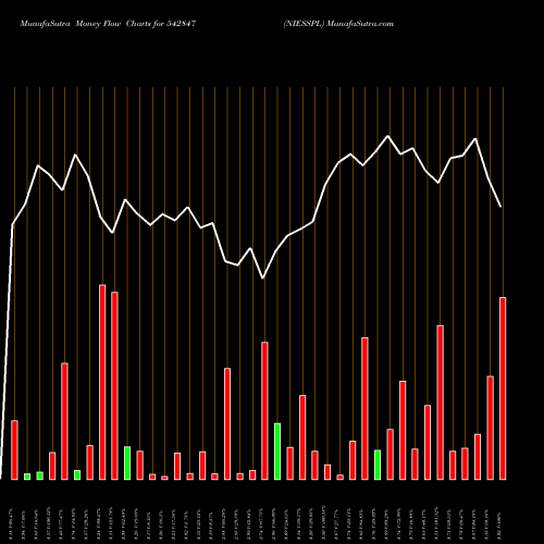 Money Flow charts share 542847 NIESSPL BSE Stock exchange 