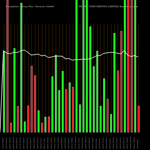 Money Flow charts share 544443 TRAVEL FOOD SERVICES LIMITED BSE Stock exchange 