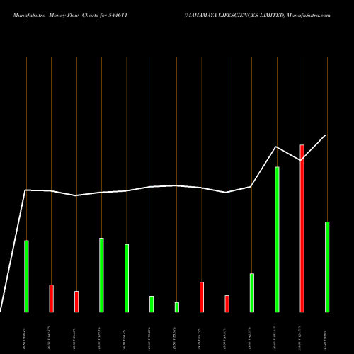 Money Flow charts share 544611 MAHAMAYA LIFESCIENCES LIMITED BSE Stock exchange 