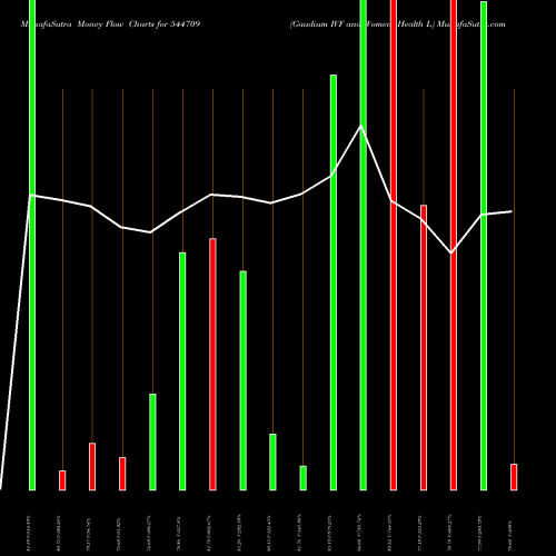 Money Flow charts share 544709 Gaudium IVF And Women Health L BSE Stock exchange 