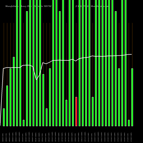 Money Flow charts share 938732 CAGL070923 BSE Stock exchange 