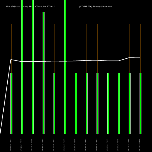 Money Flow charts share 973111 975HLF26 BSE Stock exchange 