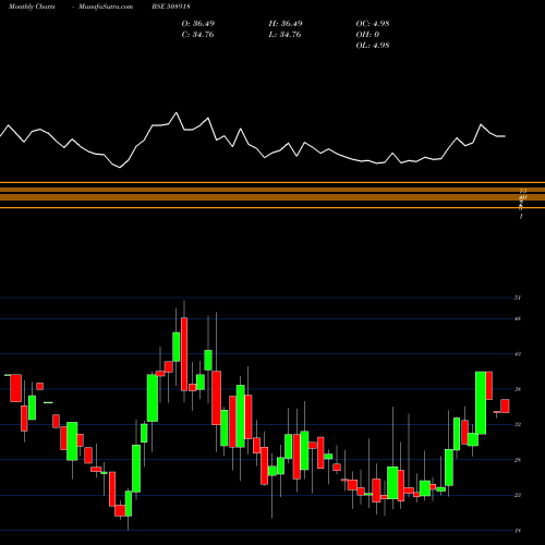 Monthly charts share 508918 GREYCELLS BSE Stock exchange 