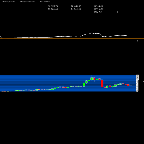 Monthly charts share 513023 NAV BHAR VEN BSE Stock exchange 