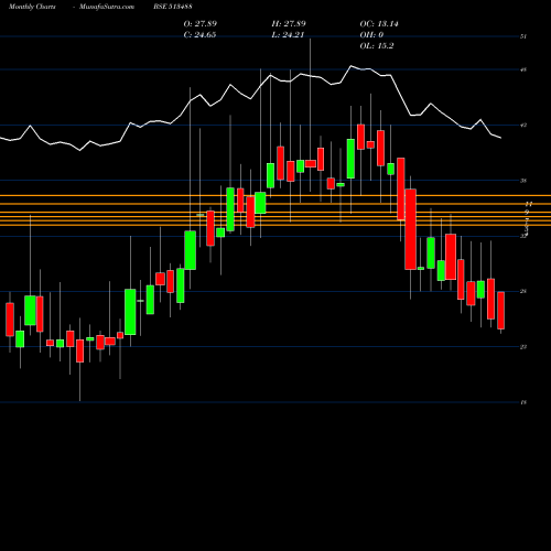 Monthly charts share 513488 SH.STEEL WIR BSE Stock exchange 