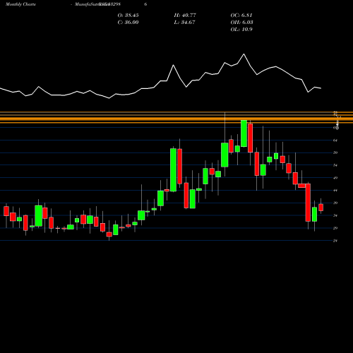 Monthly charts share 532986 NIRAJ CEMENT BSE Stock exchange 