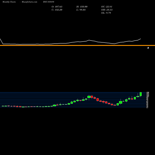 Monthly charts share 535693 BRAHM INFRA BSE Stock exchange 