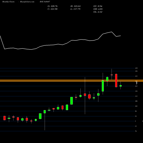 Monthly charts share 543607 HDFCGROWTH BSE Stock exchange 