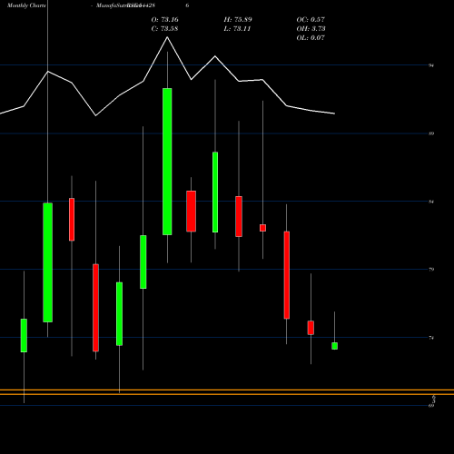 Monthly charts share 544286 NIVA BUPA HEALTH INSURANCE COM BSE Stock exchange 