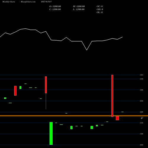 Monthly charts share 961857 873HUDCO29 BSE Stock exchange 