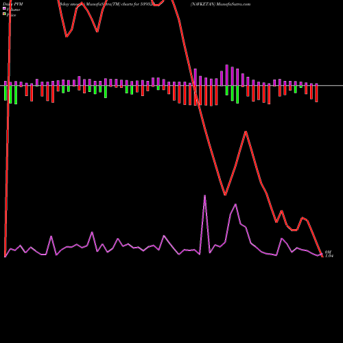 PVM Price Volume Measure charts NAVKETAN 539525 share BSE Stock Exchange 