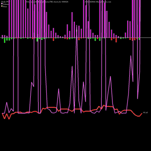 PVM Price Volume Measure charts 68GOI2060 800326 share BSE Stock Exchange 