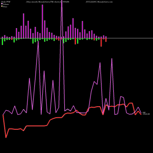 PVM Price Volume Measure charts ICCL2223C 938406 share BSE Stock Exchange 