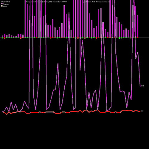 PVM Price Volume Measure charts 920EFSL26A 938898 share BSE Stock Exchange 