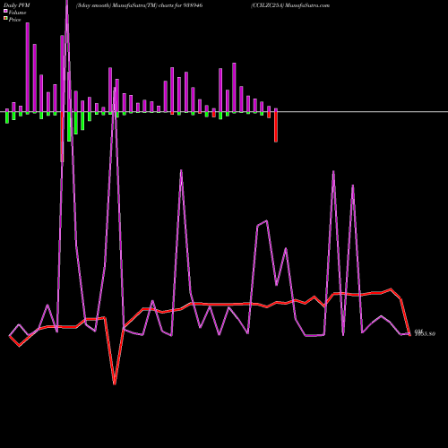 PVM Price Volume Measure charts CCILZC25A 938946 share BSE Stock Exchange 