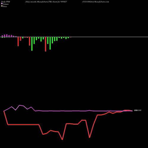 PVM Price Volume Measure charts CCI110324A 939327 share BSE Stock Exchange 