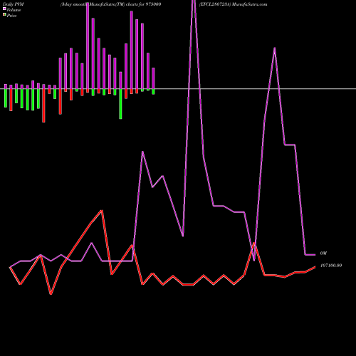 PVM Price Volume Measure charts EFCL280723A 975000 share BSE Stock Exchange 