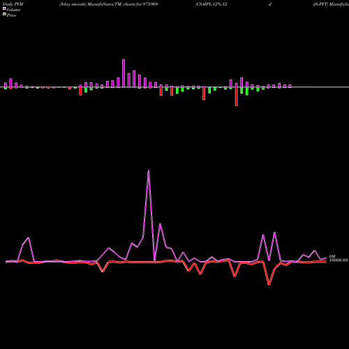 PVM Price Volume Measure charts CSAIPL-12%-12-2-26-PVT 975908 share BSE Stock Exchange 