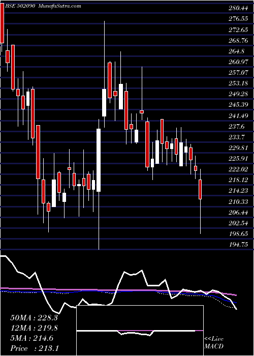  weekly chart SagarCem