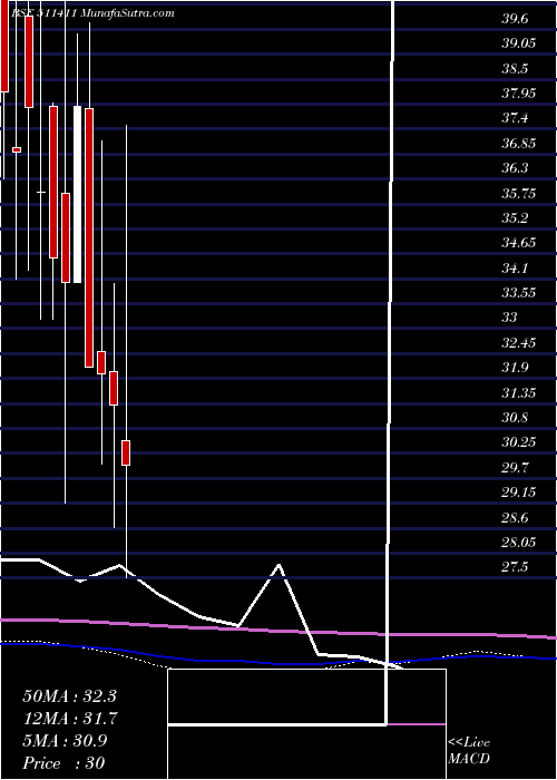  monthly chart Shristinfra