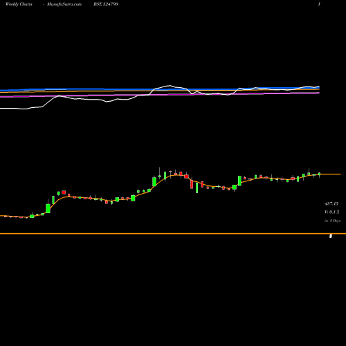 Weekly charts share 524790 EVEREST ORG. BSE Stock exchange 