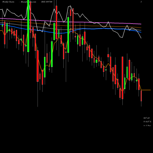 Weekly charts share 539730 FREDUN BSE Stock exchange 