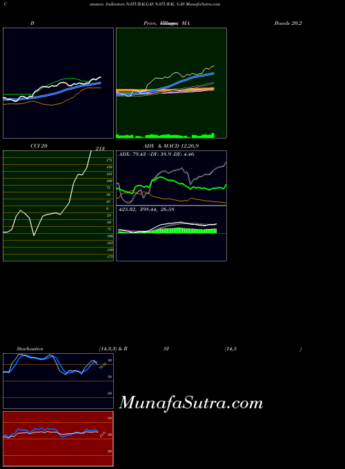 Natural Gas indicators chart 