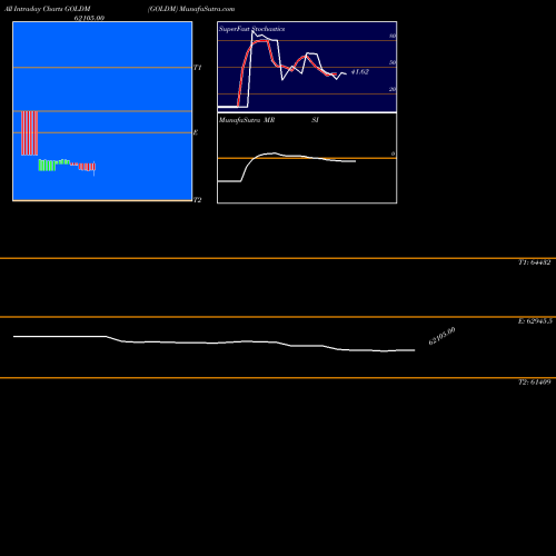 Gold Mini intraday chart GOLDM intra day chart