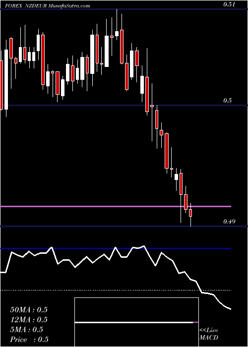  Daily chart New Zealand Dollar / Euro Dollar