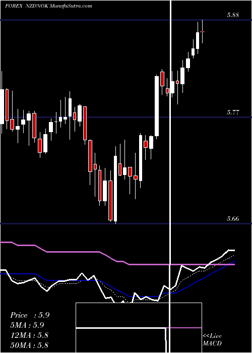  Daily chart New Zealand Dollar / Norwegian Krone