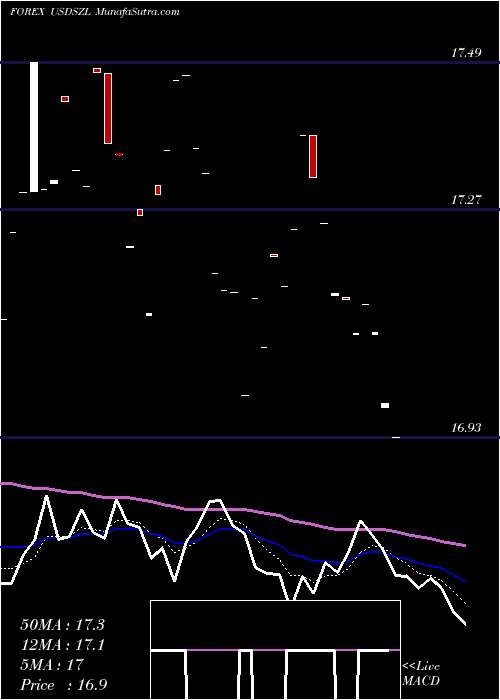  Daily chart US Dollar / Lilangeni