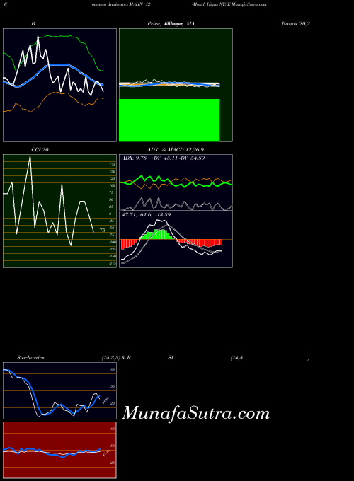 12 Month indicators chart 