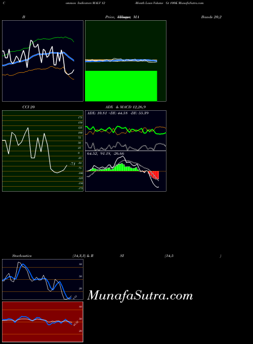 12 Month indicators chart 