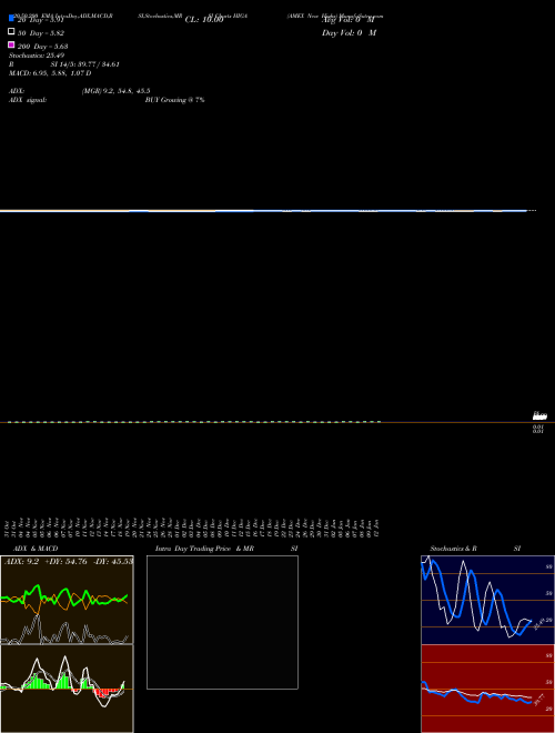 AMEX New Highs HIGA Support Resistance charts AMEX New Highs HIGA INDICES