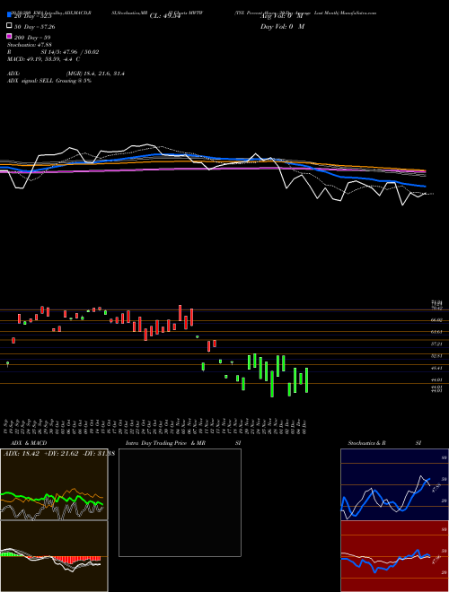 TSX Percent Above 20-Day Average Last Month MWTW Support Resistance charts TSX Percent Above 20-Day Average Last Month MWTW INDICES