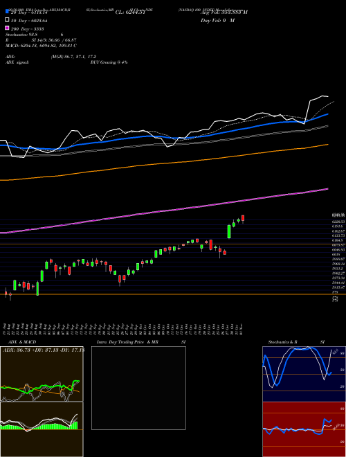 NASDAQ 100 INDEX NDX Support Resistance charts NASDAQ 100 INDEX NDX INDICES