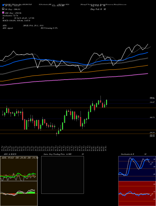 S&P North American Natural Resources SGIA Support Resistance charts S&P North American Natural Resources SGIA INDICES