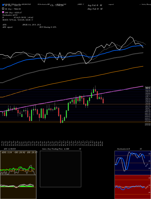 AMEX Composite Index XAX Support Resistance charts AMEX Composite Index XAX INDICES