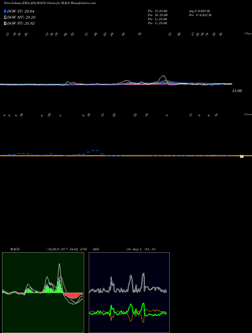 Munafa 12-Month Lows ETFS (MALE) stock tips, volume analysis, indicator analysis [intraday, positional] for today and tomorrow