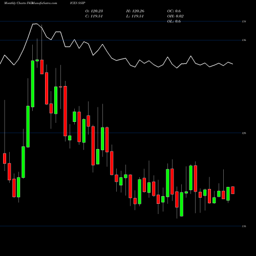 Monthly charts share SSIP S&P DFI Index Excess Return INDICES Stock exchange 
