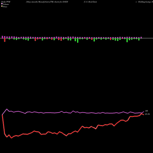 PVM Price Volume Measure charts U.S. Real Estate Holding & Development DSEH share INDICES Stock Exchange 