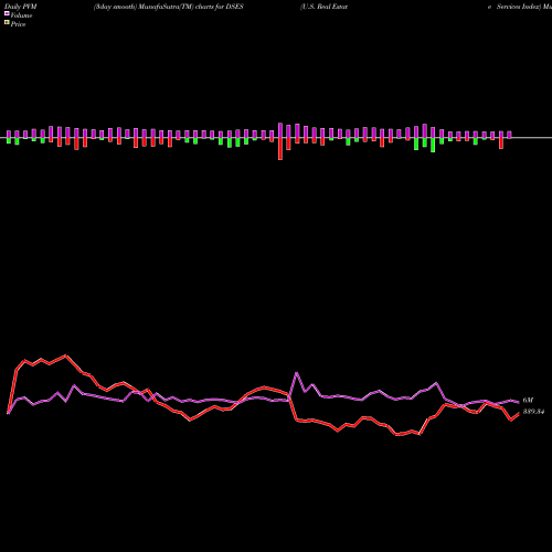 PVM Price Volume Measure charts U.S. Real Estate Services Index DSES share INDICES Stock Exchange 