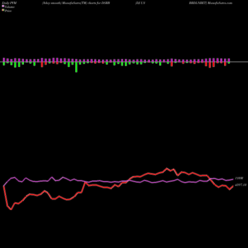 PVM Price Volume Measure charts DJ US BRDLNRET DSRB share INDICES Stock Exchange 