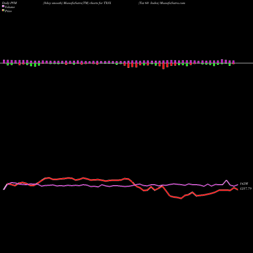 PVM Price Volume Measure charts Tsx 60 Index TXSX share INDICES Stock Exchange 