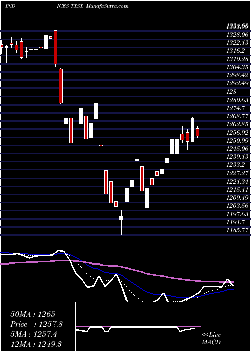  Daily chart Tsx 60 Index