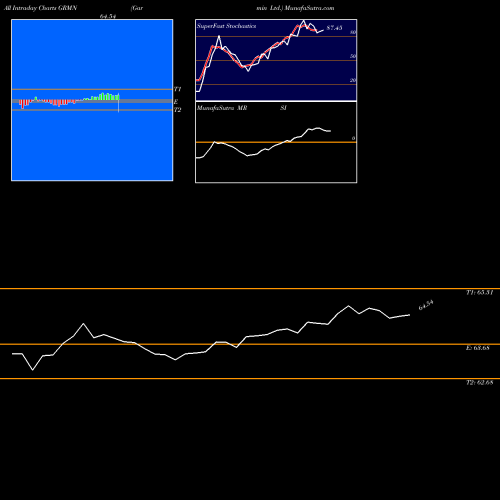 Garmin intraday chart GRMN intra day chart