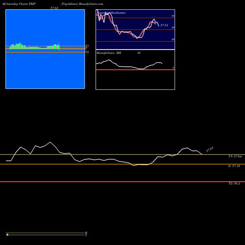 Tripadvisor Inc intraday chart TRIP intra day chart