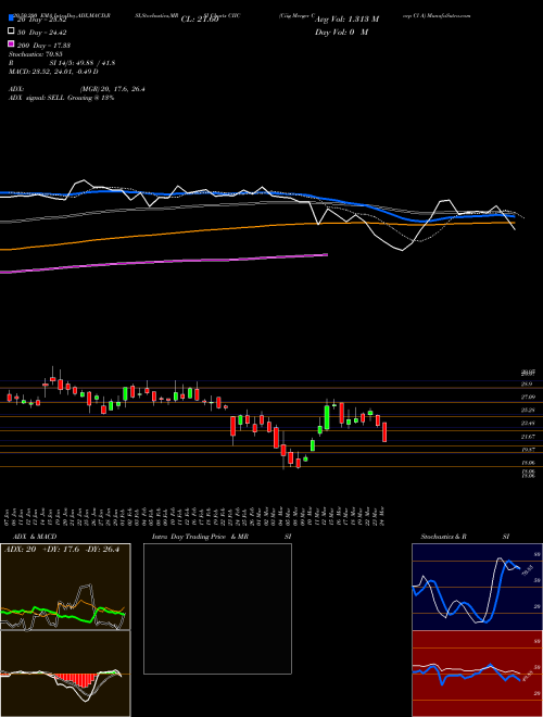 Ciig Merger Corp Cl A CIIC Support Resistance charts Ciig Merger Corp Cl A CIIC NASDAQ
