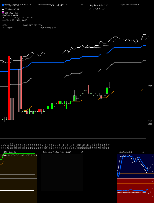 Conyers Park Acquisition Corp CPAA Support Resistance charts Conyers Park Acquisition Corp CPAA NASDAQ