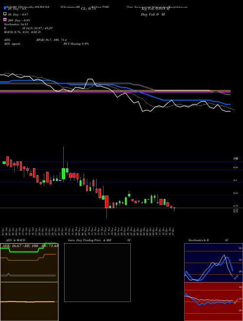 Tomi Environmental Solutions Inc TOMZ Support Resistance charts Tomi Environmental Solutions Inc TOMZ NASDAQ